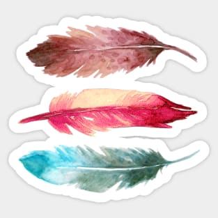 1 Feather print Sticker